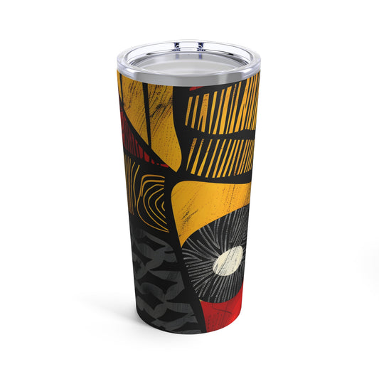 Tribal Vibes 20 oz Travel Tumbler – Bold, Stylish, and Functional