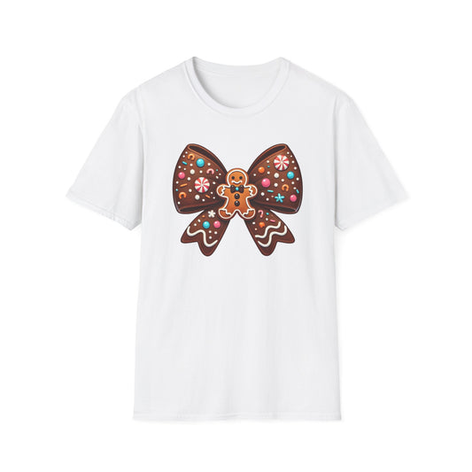 Gingerbread Coquette Bow Tee