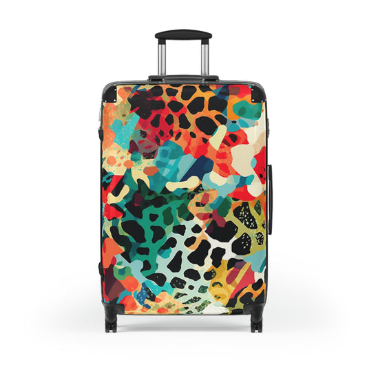 Rainbow Menagerie Suitcases - Colorful Travel Luggage in Three Sizes