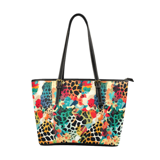 Rainbow Menagerie Large Tote - Chic Travel Companion