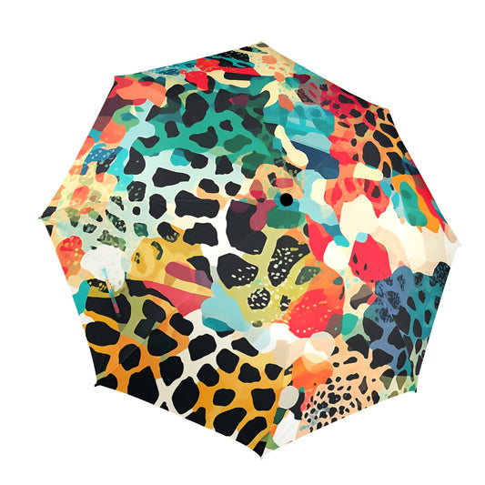 Rainbow Menagerie Umbrella - Brighten Any Rainy Day